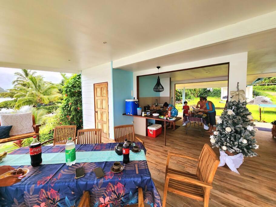 Duplex En Bord De Mer Fare Tahitea Pension Taputapuapea Kültér fotó