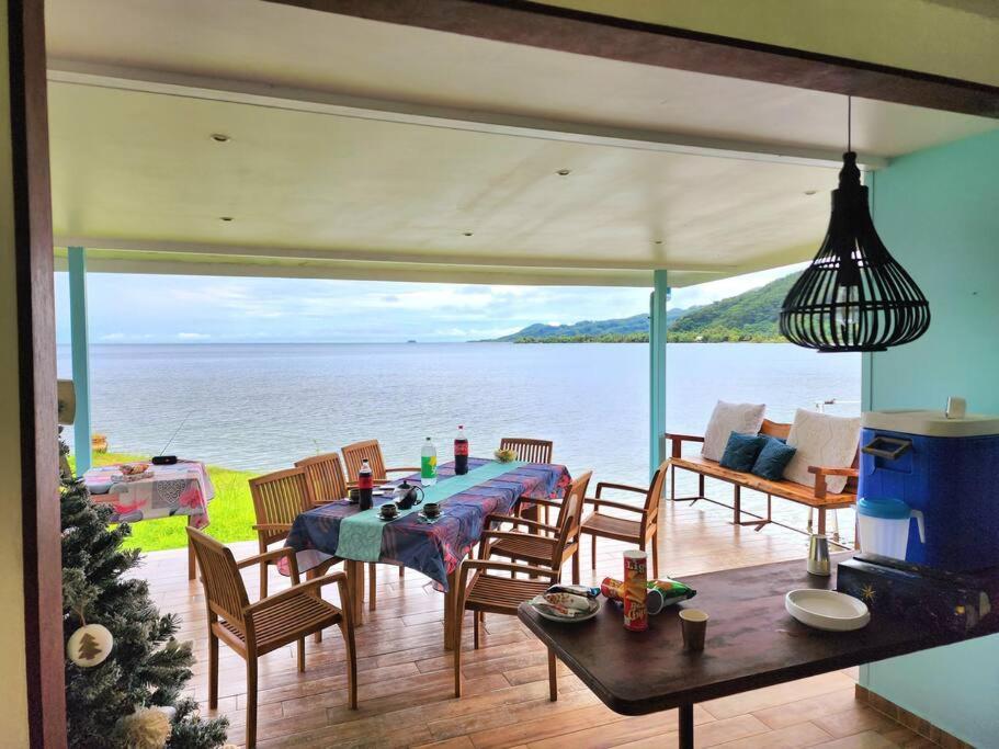 Duplex En Bord De Mer Fare Tahitea Pension Taputapuapea Kültér fotó